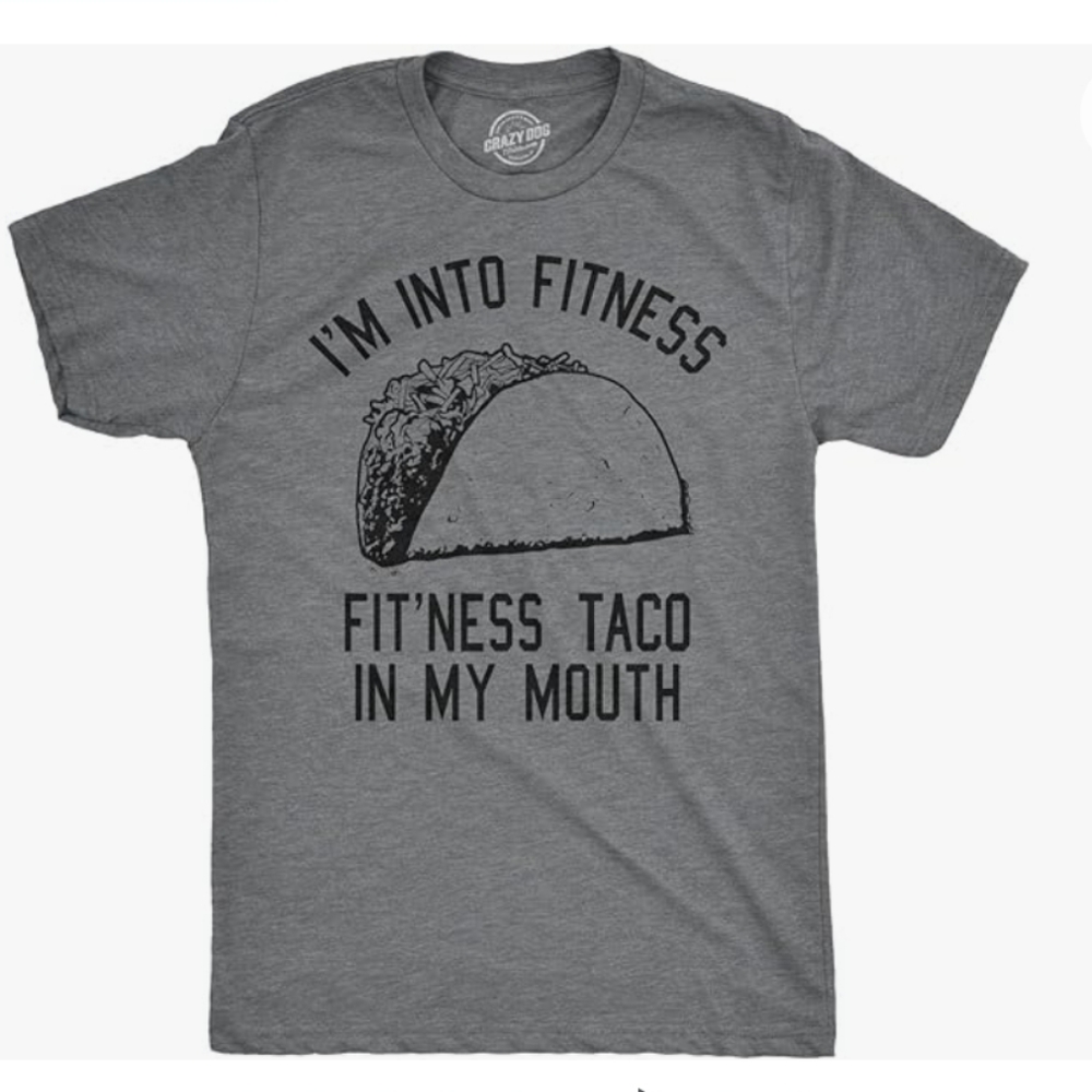 Crazy Dog Funny Taco Tee Shirt